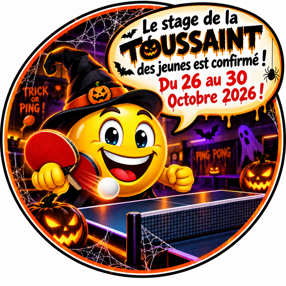 STAGE JEUNES TOUSSAINT 2026