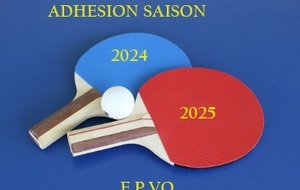 Adhésion saison 2024-2025