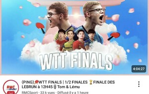 WTT finals - les frères lebrun en final du double !