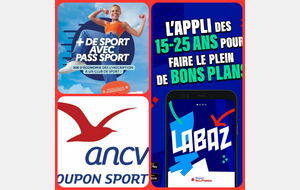 Nouveauté: ANCV Coupon Sport et LABAZ (saison 2025-2026)