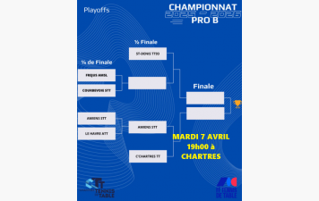 INVITATION - 1/2 playoffs - PRO B Chartres - Objectif PRO A